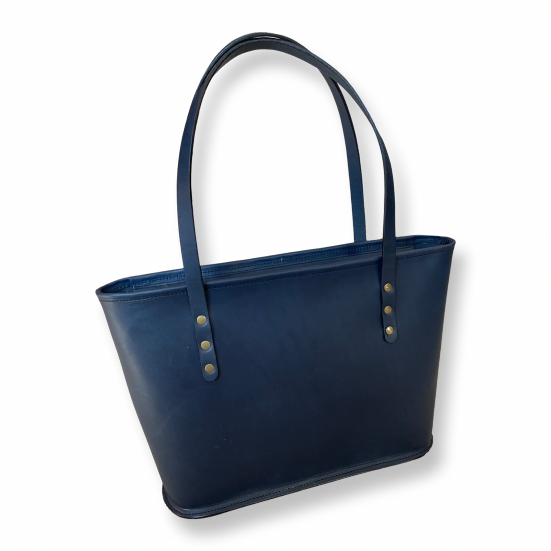 The Britt Zippered Tote- Bridle Leather