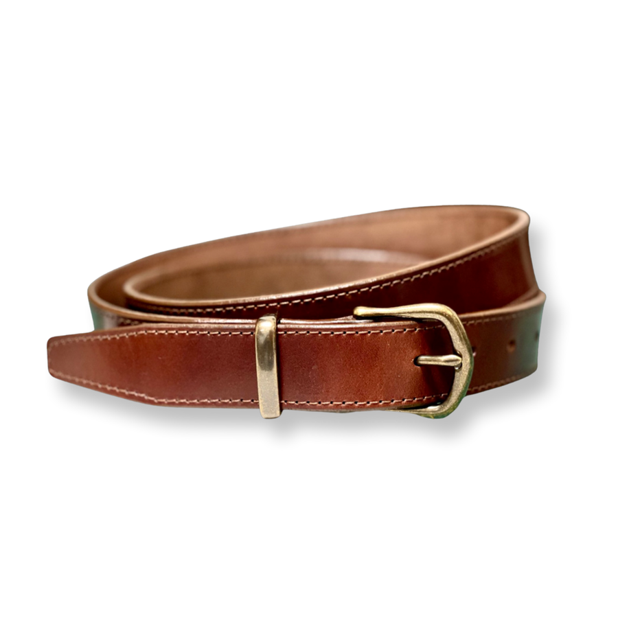 Leather Dress Belt- Antique Buckle Haute Hyde Leather Dress Belt- Antique Buckle Haute Hyde
