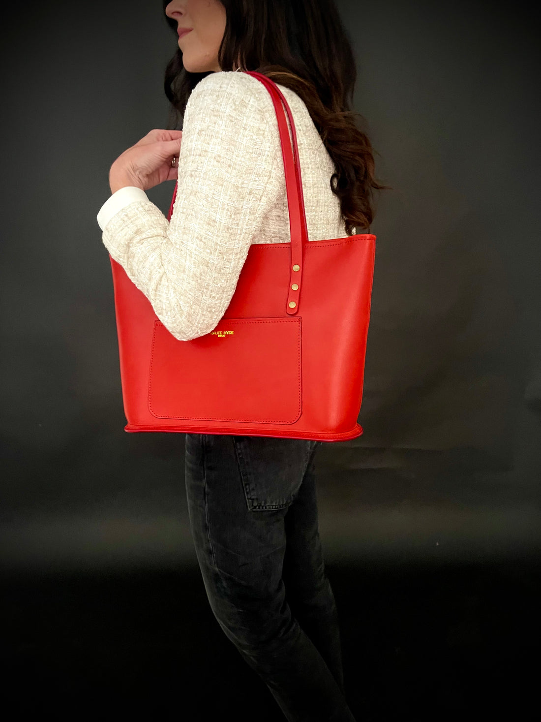 The Britt Zippered Tote- Bridle Leather