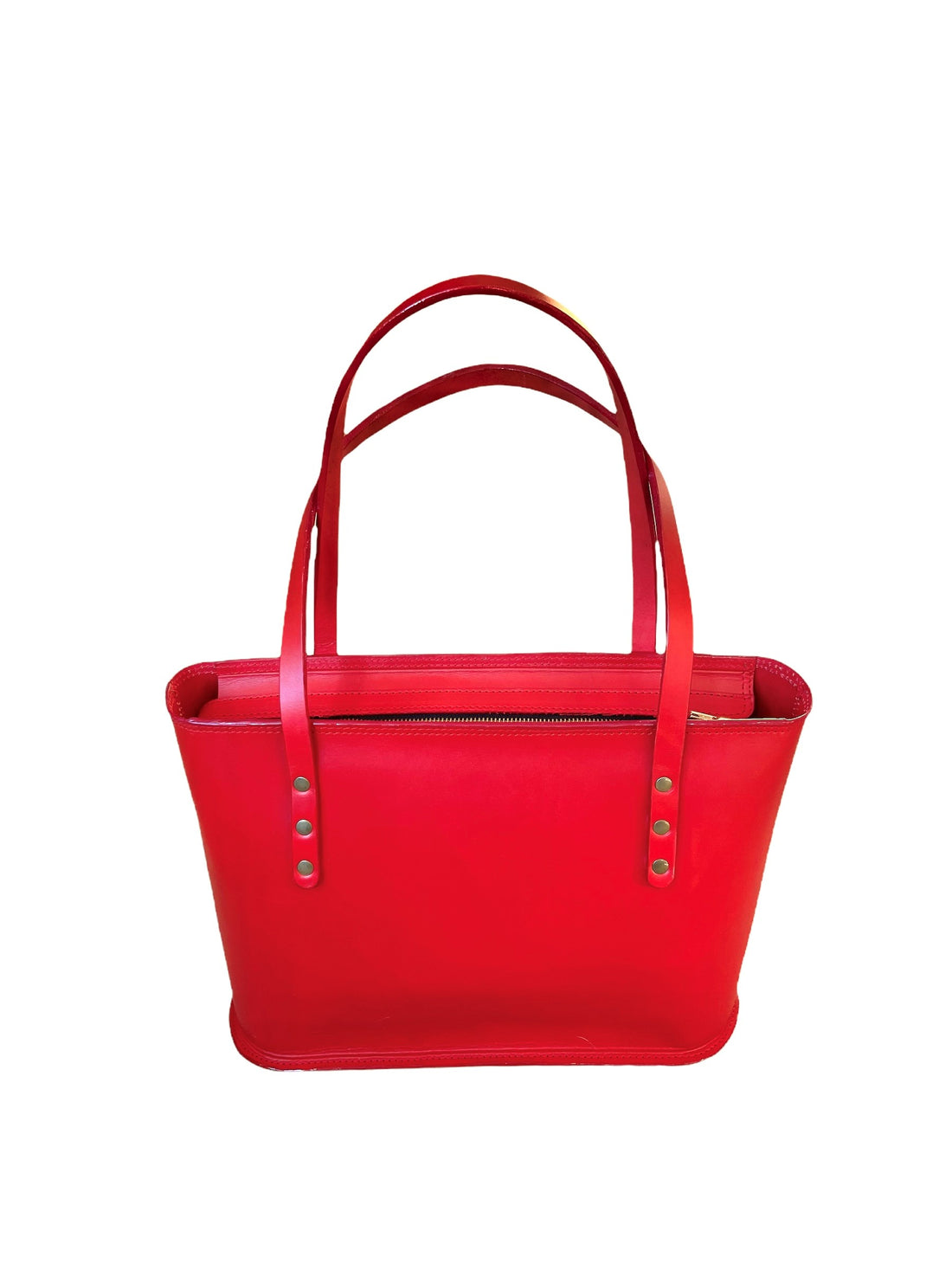 The Britt Zippered Tote- Bridle Leather